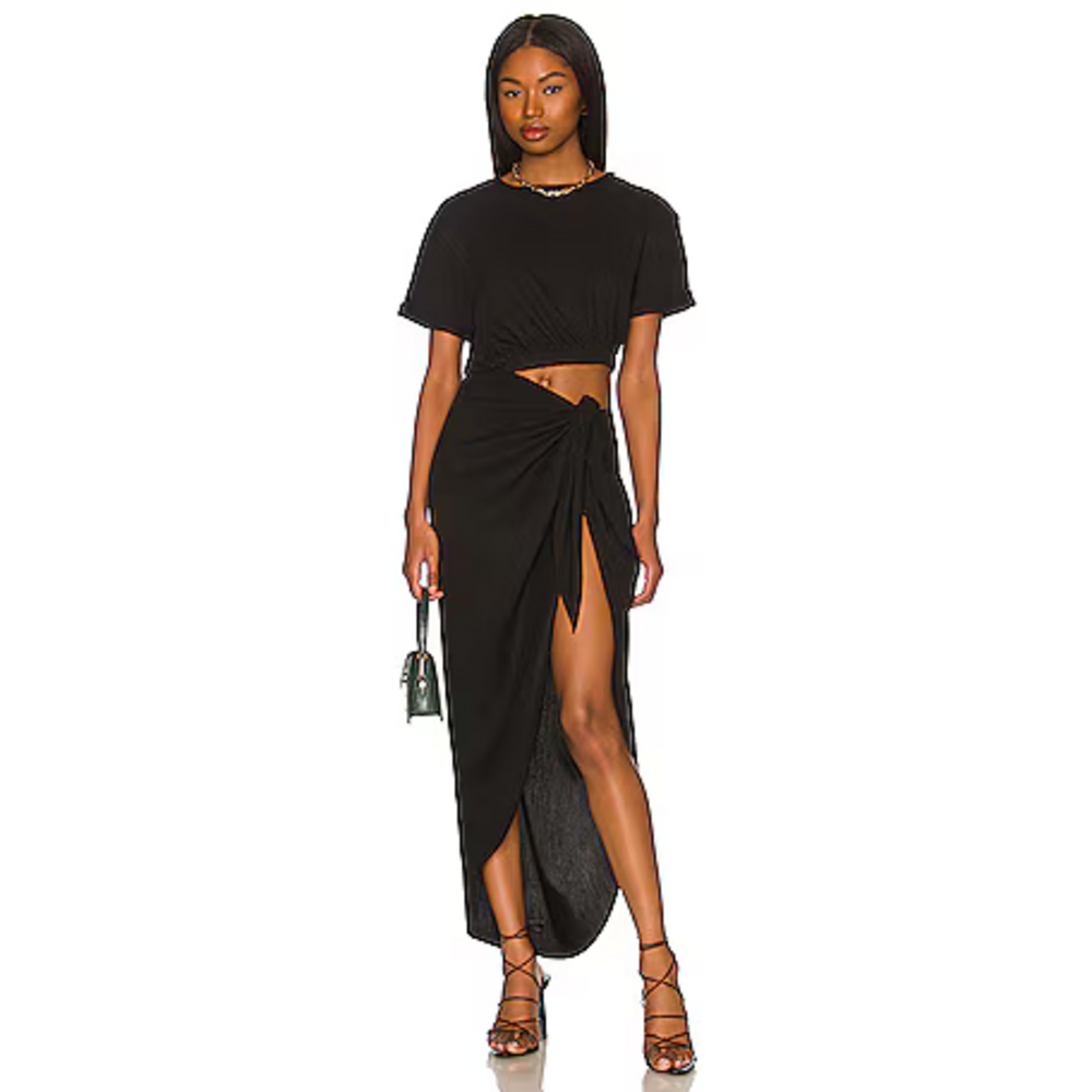 Free People Rae Maxi Dress in Black